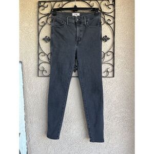 Madewell High Rise Skinny Jeans - Size 30 - Faded Black Color